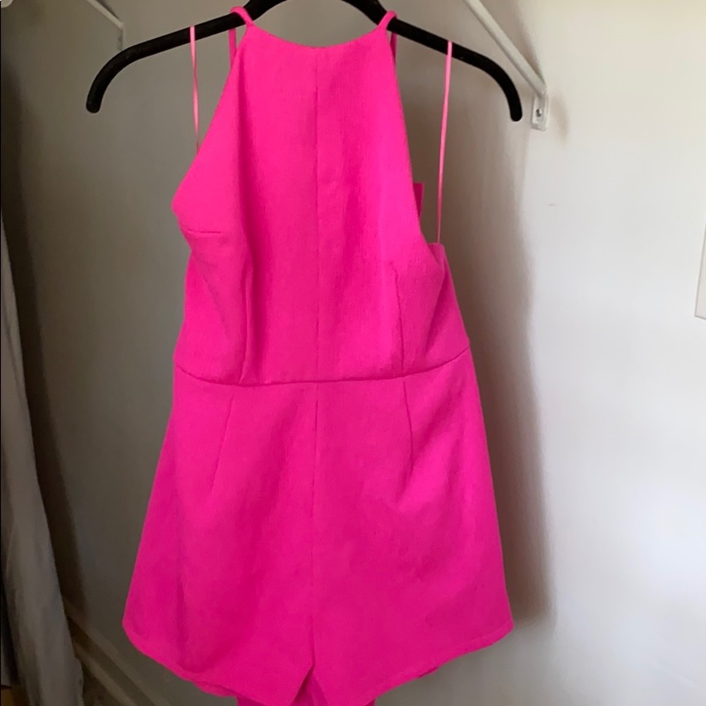 Romper hot pink